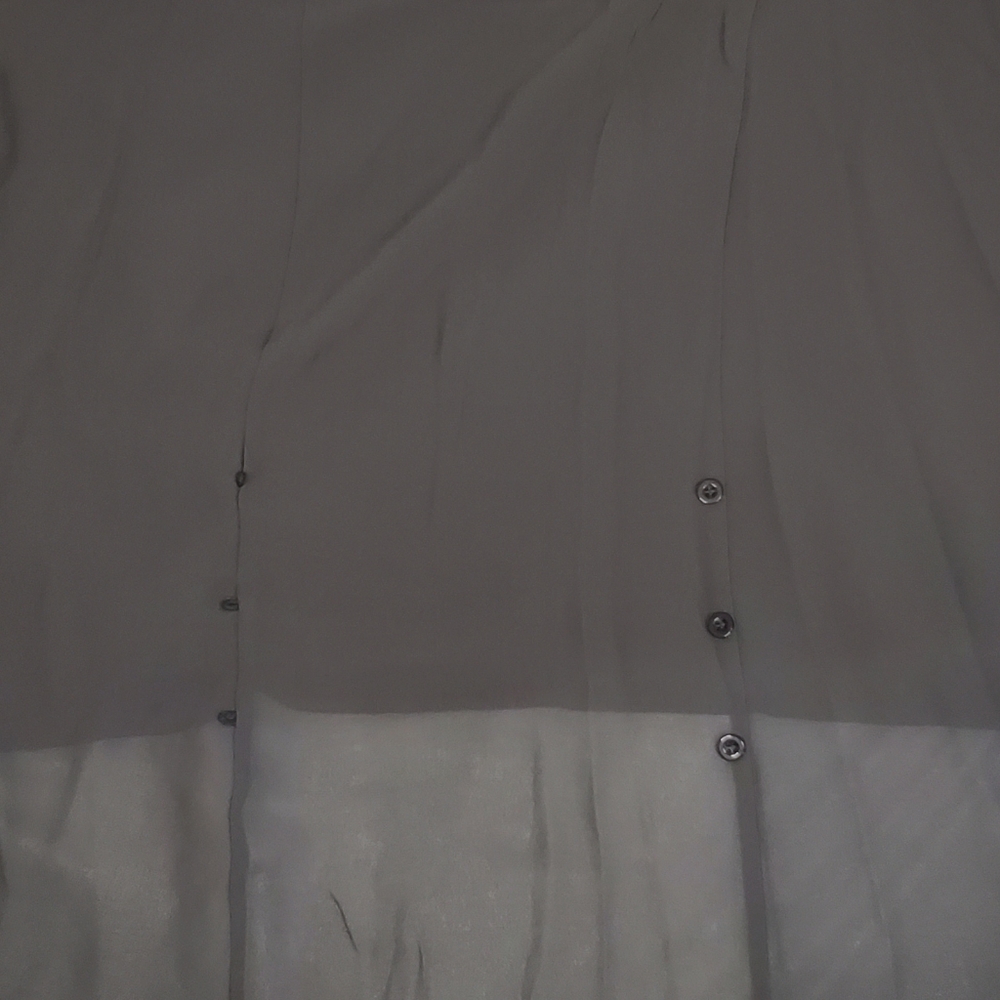 Grey Chic High-Low long-sleeved boho blouse - Picture 10 of 11